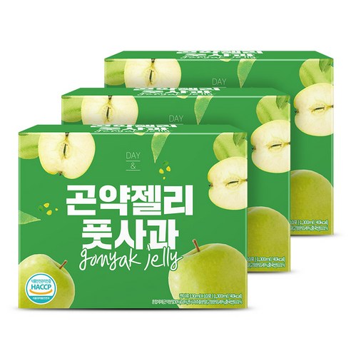참앤들황토농원 데이앤 풋사과 곤약젤리 10p, 3개