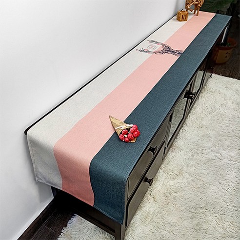 PDS홈 미니멀 라이프 현대적인 테이블 러너, 01, 35 x 240 cm