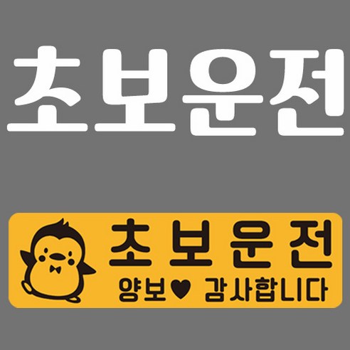 초보운전 반사 자석스티커 직사각 대형 + 반사시트지 세트, 25, 1세트