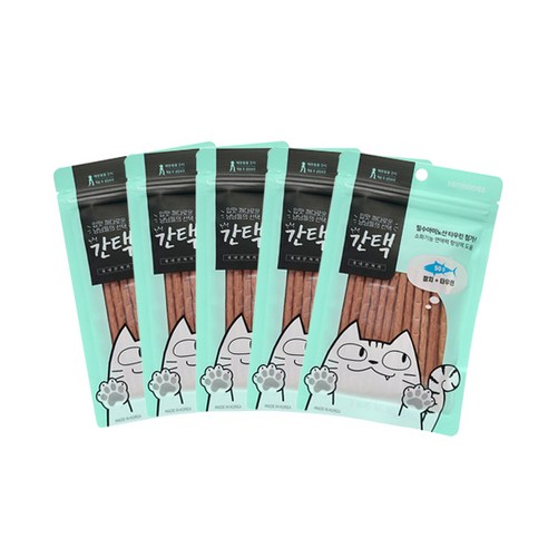 간택 고양이 져키 50g, 5개, 소고기 + 타우린 혼합맛