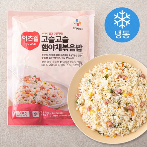 이츠웰 고슬고슬 새우 볶음밥 (냉동), 300g, 5개 냉동볶음밥 11 이츠웰 고슬고슬 햄야채 볶음밥 (냉동), 300g, 3개