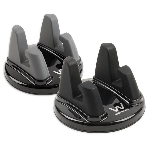 오토반 퀵 차량용 스마트폰 거치대 2종 세트, 1세트, 블랙 + 그레이