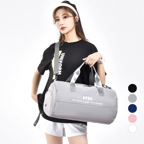 엘쏘 대용량 신발넣는 스포츠 헬스 가방, 그레이, 1개