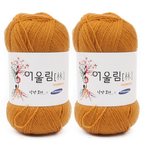 브랜드얀 어울림 뜨개실 2p, 917 머스타드, 400m