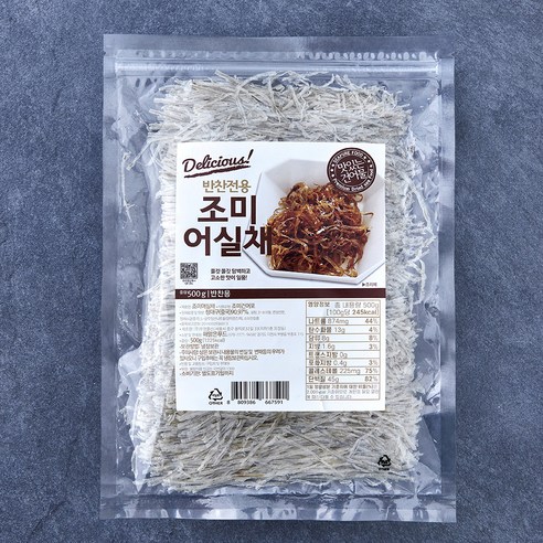 해맑은푸드 반찬전용 조미 어실채, 1개, 500g