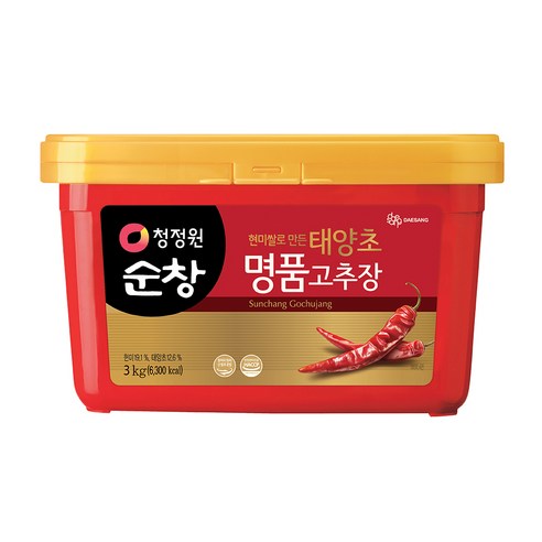 대상 청정원 순창 태양초 명품고추장, 3kg, 1개