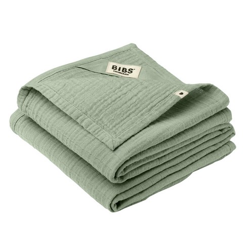BIBS 유아용 무슬린 커들 클로스 담요 2p, 세이지