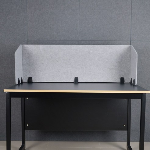비앤비 방음 책상 칸막이 파티션 세트 M 1560 x 400 mm, 그레이