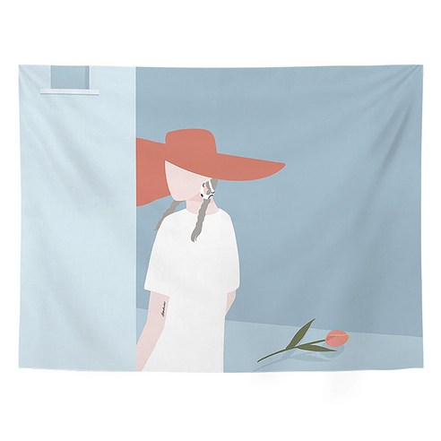 MA 파스텔 감성일러스트 태피스트리 기본, TYPE6