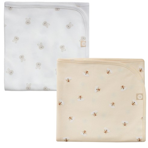 베이비앤아이 유아용 사계절 속싸개 2종 세트