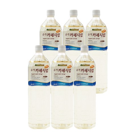 대상 슈가 카페시럽, 1.5L, 6개