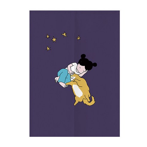 마켓에이 도터키드 일러스트 파티션 커튼, 꿈나라