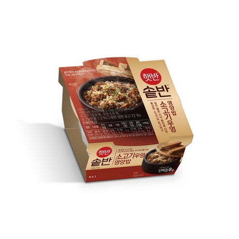 햇반 솥반 소고기우엉밥, 1개, 200g