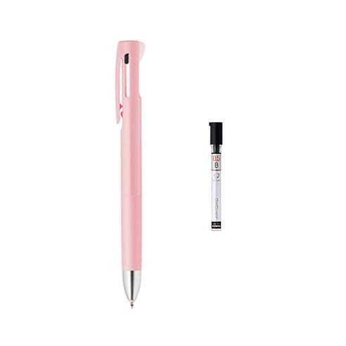제브라 블렌 2+S 샤프 0.5mm + B샤프심, 핑크(샤프바디), 1세트