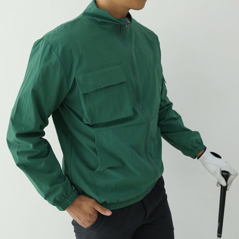 마인플로우 남성용 골프 바람막이점퍼 포켓 집업 M809JP04