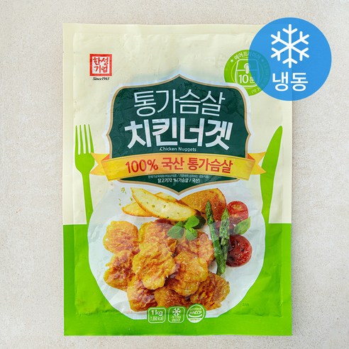 한성기업 통가슴살 치킨너겟 (냉동), 1kg, 1개