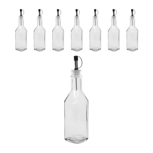 투명신사각 오일병 스테인리스퓨어러, 8개, 180ml