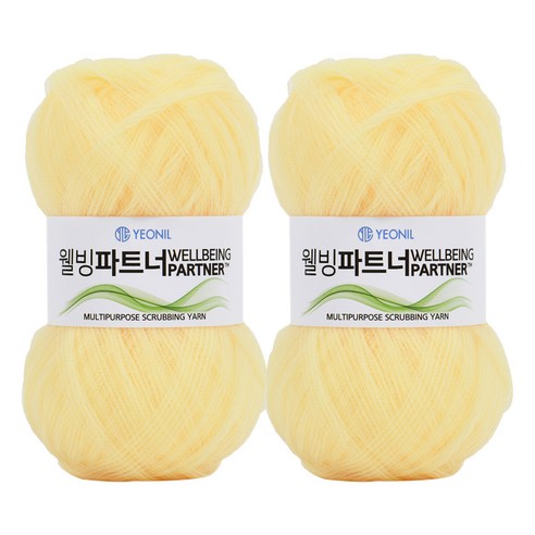 브랜드얀 웰빙파트너 뜨개실 2p, 버터