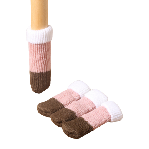 고민고밍 더블레이어 소음방지 커버 4p, 화이트 + 핑크 + 브라운, 1개