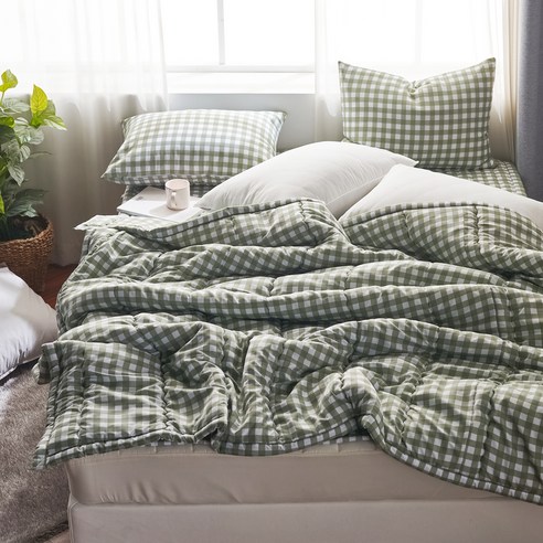 지베딩 젤리 피치스킨 차렵이불 세트