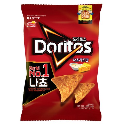 도리토스 나쵸치즈맛 대, 144g, 1개