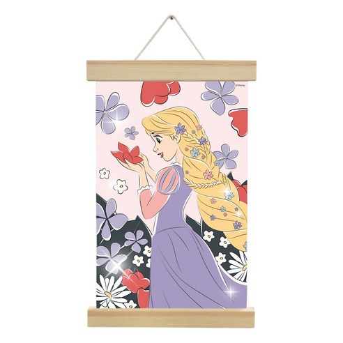 아이러브페인팅 디즈니 프린세스 DIY 큐빅페인팅 행잉타입 20 x 30 cm, 1개, 꽃다발