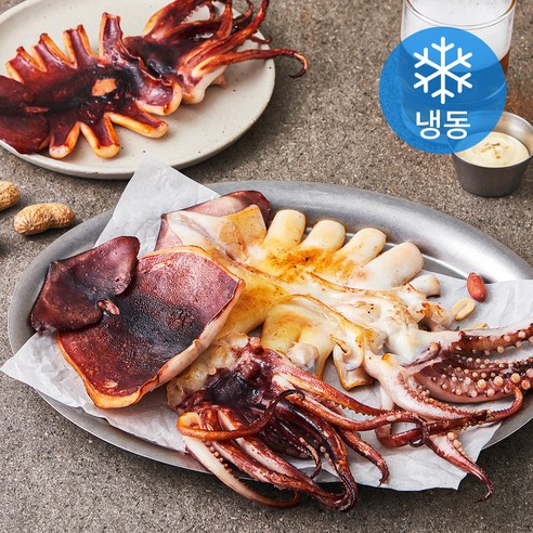 바다보소 구룡포에서 말린 반건조 오징어 3미 (냉동), 510g, 1개