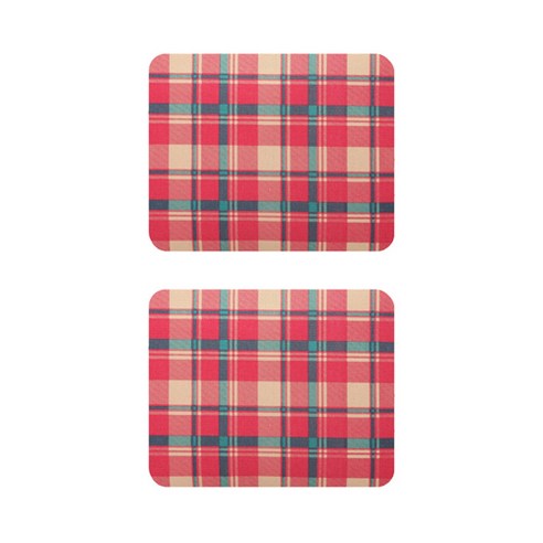 에스닉 보헤미안 보타패턴 캔버스 폴리 마우스 패드 23 x 19 cm, 21, 2개