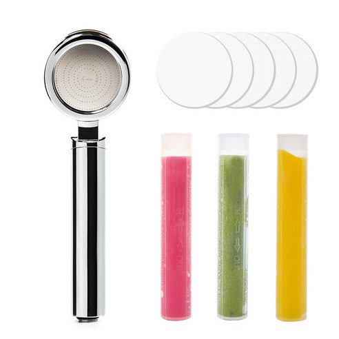 아로마센스 비타민 필터 샤워기 헤드 실속패키지 크롬 AS-9000, 1세트