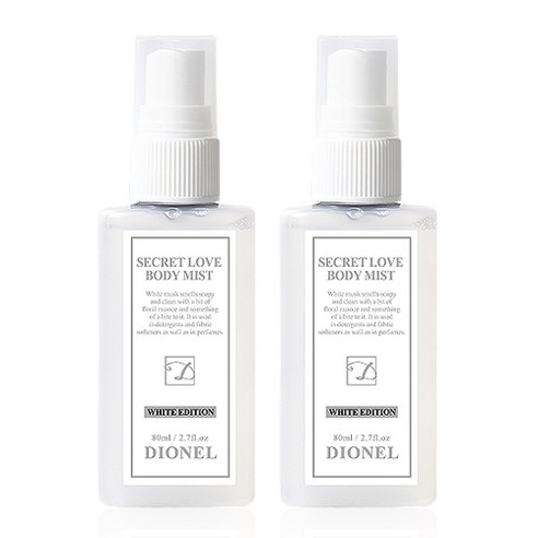 디오넬 시크릿러브 바디미스트 화이트에디션, 2개, 80ml
