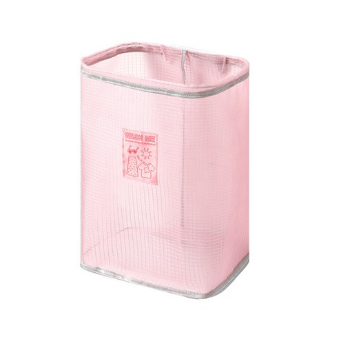 이지라이트 통기성 세탁바구니, 핑크, 1개