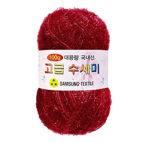 yarna 대용량 고급 수세미 100g, 103진한레드, 1개