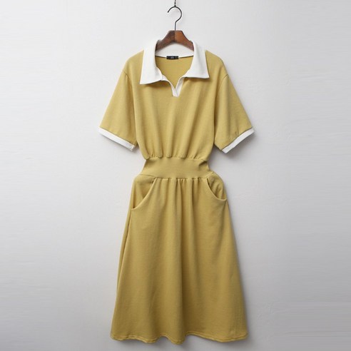 보리맘 카라 밴딩 여름 임산부 원피스 R708