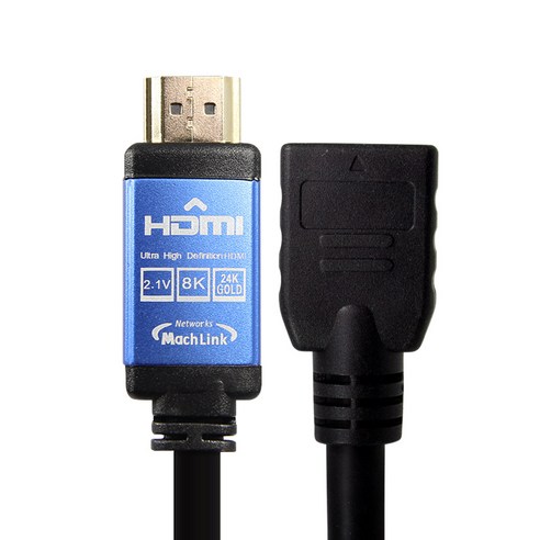 마하링크 HDMI Ver2.1 M/F 연장 케이블, 1개, 2m