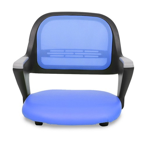체어포커스 알라딘 좌식의자 가죽 AL-D250 BK, 블루