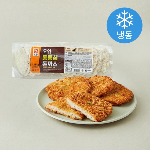 [로켓프레시] 사조오양 통등심 돈까스 (냉동), 3.12kg, 1개