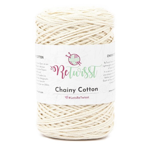 리트위스트 체이니 코튼 뜨개실, 7031아이보리 리뷰 체이니코튼