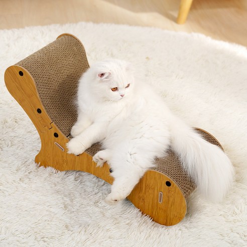 바디보 고양이 쇼파 의자형 스크래쳐, 혼합색상, 1개