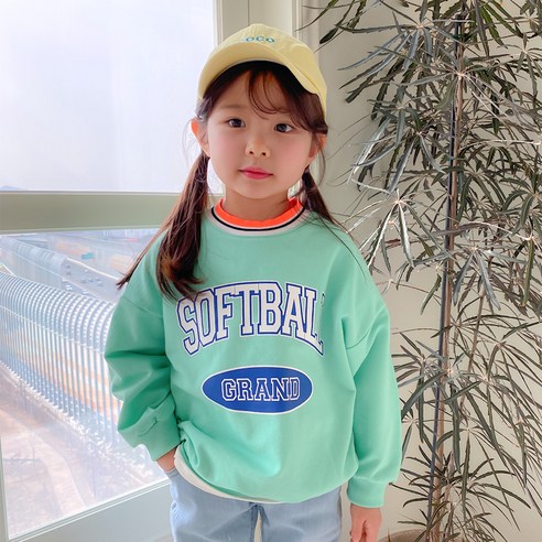 아도르베베 아동용 소프트볼 맨투맨