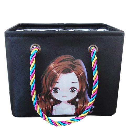 버블리데이 물 빠지는 목욕가방 프리티걸, 블랙