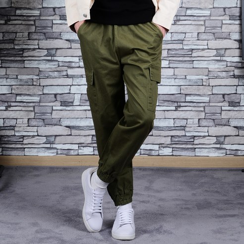 타운클로 남성용 원픽 카고 밴딩 조거 팬츠
