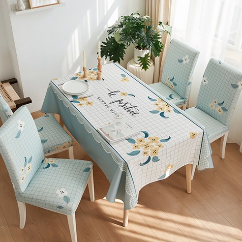 알럽홈 린넨 블렌딩 탁자 및 식탁보, 개화, 140 x 180 cm