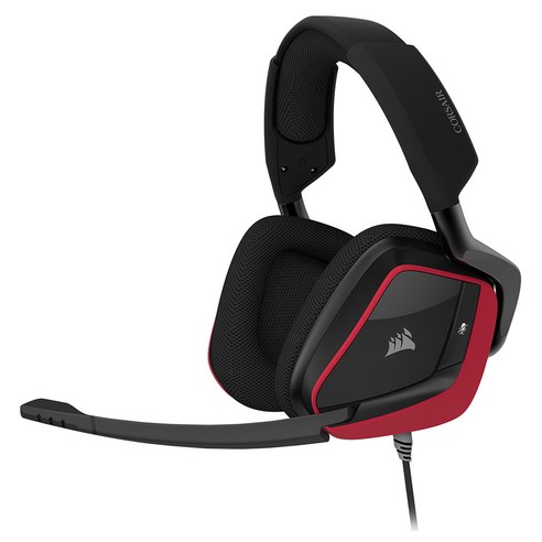 커세어 VOID ELITE Surround 게이밍 헤드셋, RDA0002, Red