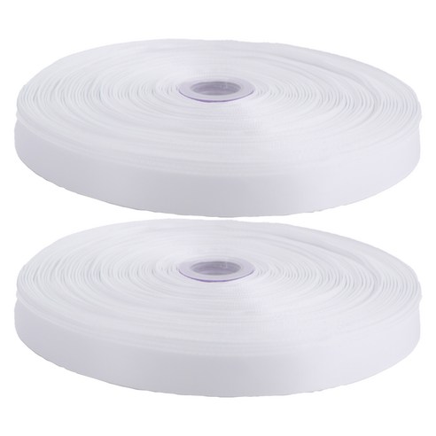 아이엔피 공단 리본끈 15mm 15A0 2p, 180m, 화이트(15A001)