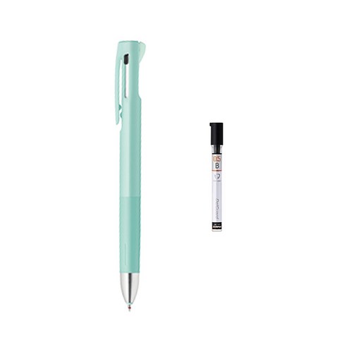 제브라 블렌 2+S 샤프 0.5mm + B샤프심, 블루그린(샤프바디), 1세트