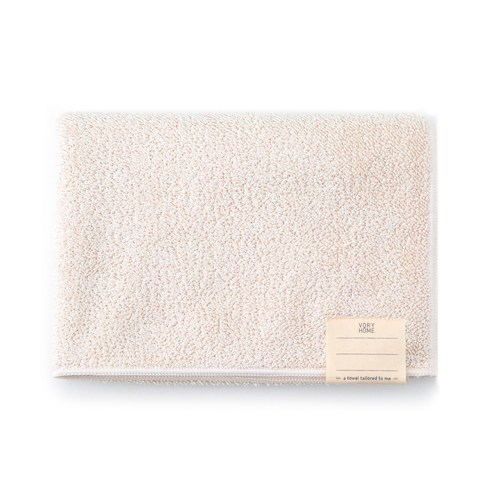 나혼자쓰는 풋타월 196g 극세사 70 x 50 cm, 아이보리, 1개