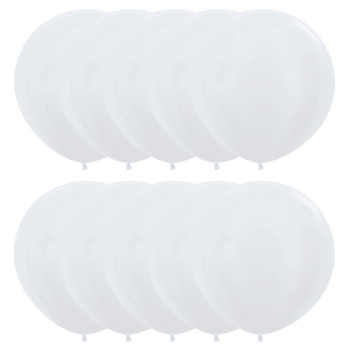 셈퍼텍스 60cm 대형풍선, 펄화이트, 10개