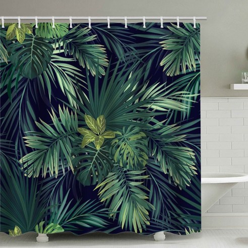 플로즈 북유럽 네츄럴 디자인 욕실 샤워 커튼 A06 150 x 180 cm, 1개