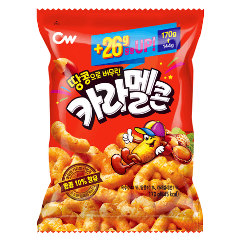 청우식품 땅콩으로 버무린 카라멜콘, 170g, 1개