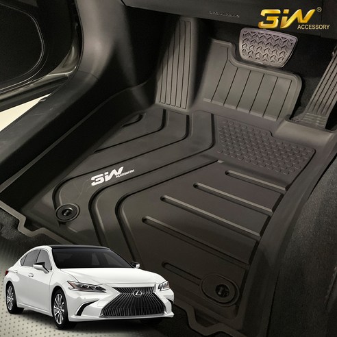 3W 에코라이너 FULL TPE 3D 카매트, 블랙, 렉서스 뉴 ES 2018.11~